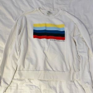 white long sleeve sweatshirt/tee